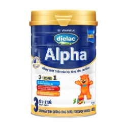 Dielac Alpha 3 Vinamilk 400g - Hỗ trợ phát triển não bộ, tăng cân Dielac Alpha 3 Vinamilk 400g - Hỗ trợ phát triển não bộ, tăng cân