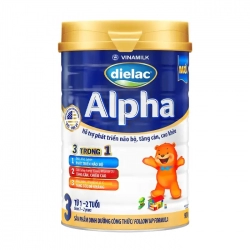 Dielac Alpha 3 Vinamilk 400g - Hỗ trợ phát triển não bộ, tăng cân
