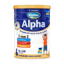 Dielac Alpha 4 Vinamilk 900g - Hỗ trợ phát triển não bộ, tăng cân Dielac Alpha 4 Vinamilk 900g - Hỗ trợ phát triển não bộ, tăng cân