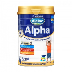 Dielac Alpha 4 Vinamilk 900g - Hỗ trợ phát triển não bộ, tăng cân