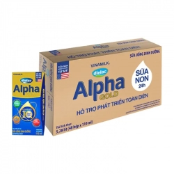 Dielac Alpha Gold Vinamilk 48 hộp x 110ml - Hỗ trợ phát triển toàn diện Dielac Alpha Gold Vinamilk 48 hộp x 110ml - Hỗ trợ phát triển toàn diện