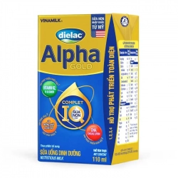 Dielac Alpha Gold Vinamilk 48 hộp x 110ml - Hỗ trợ phát triển toàn diện Dielac Alpha Gold Vinamilk 48 hộp x 110ml - Hỗ trợ phát triển toàn diện