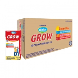 Dielac Grow Vinamilk 48 hộp x 110ml - Hỗ trợ phát triển chiều cao Dielac Grow Vinamilk 48 hộp x 110ml - Hỗ trợ phát triển chiều cao