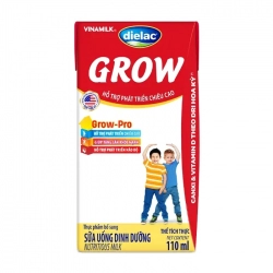Dielac Grow Vinamilk 48 hộp x 110ml - Hỗ trợ phát triển chiều cao Dielac Grow Vinamilk 48 hộp x 110ml - Hỗ trợ phát triển chiều cao