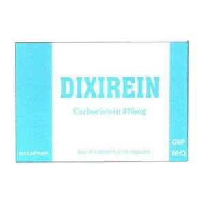 Dixirein 375mg Hataphar 6 vỉ x 10 viên (Carbocisteine)