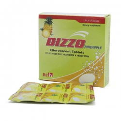 Giảm đầy hơi, khó tiêu Dizzo Pineapple 5x4 viên