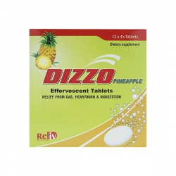 Giảm đầy hơi, khó tiêu Dizzo Pineapple 12x4 viên
