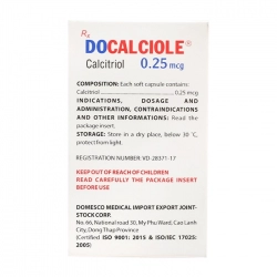 Docalciole 0.25mcg Domesco 10 vỉ x 10 viên