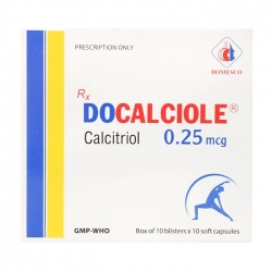 Docalciole 0.25mcg Domesco 10 vỉ x 10 viên Docalciole 0.25mcg Domesco 10 vỉ x 10 viên