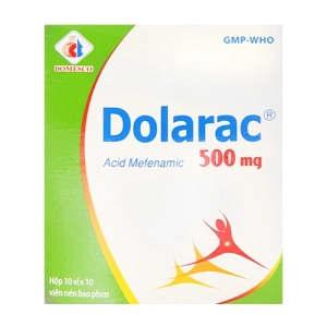 Dolarac 500mg Domesco 10 vỉ x 10 viên