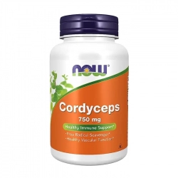 Viên uống Đông Trùng Hạ Thảo Now Cordyceps 750mg 90 viên