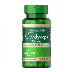 Đông Trùng Hạ Thảo Puritan's Pride Cordyceps Mushroom 750mg, 60 viên