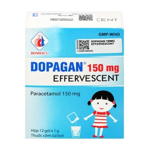 Dopagan 150 Effervescent Domesco 12 gói x 1g Dopagan 150 Effervescent Domesco 12 gói x 1g