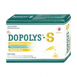 Dopolys - S Domesco 3 vỉ x 10 viên - Thuốc trị trĩ, viêm giãn tĩnh mạch Dopolys - S Domesco 3 vỉ x 10 viên - Thuốc trị trĩ, viêm giãn tĩnh mạch