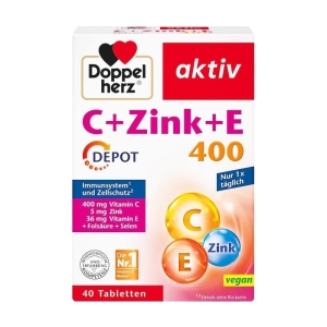 C Zink E 400 Depot Doppelherz 40 viên - Hỗ trợ miễn dịch