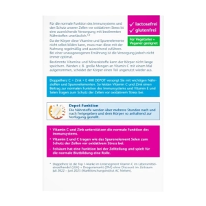 C Zink E 400 Depot Doppelherz 40 viên - Hỗ trợ miễn dịch