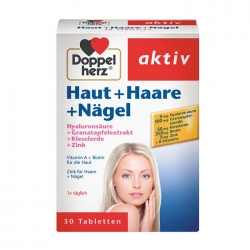 Viên Uống đẹp da, tóc và móng Doppelherz Haut Haare Nagel 30 viên