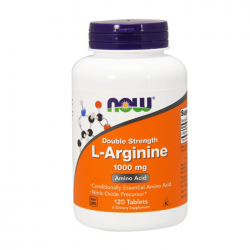 L-Arginine 1000mg Double Strength Now Foods 120 viên - Hỗ trợ giãn nở các mạch máu