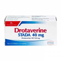 Drotaverine Stada 40mg 5 vỉ x 10 viên - Chống co thắt cơ trơn Drotaverine Stada 40mg 5 vỉ x 10 viên - Chống co thắt cơ trơn