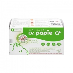 Dr.Papie 0+ Khăn hạ sốt cho bé (5 gói x 5 miếng) Dr.Papie 0+ Khăn hạ sốt cho bé (5 gói x 5 miếng)