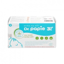 Dr.Papie 3mo+ Khăn hạ sốt cho bé (5 gói x 5 miếng) Dr.Papie 3mo+ Khăn hạ sốt cho bé (5 gói x 5 miếng)