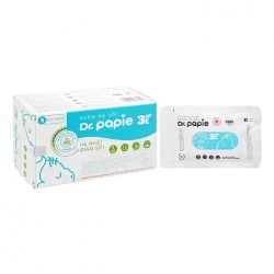 Dr.Papie 3mo+ Khăn hạ sốt cho bé (5 gói x 5 miếng)
