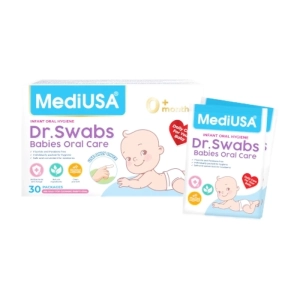 Dr.Swabs Babies Oral Care MediUSA 30 gói - Băng gạc vệ sinh miệng cho bé