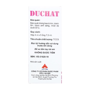 Duchat CPC1 Hà Nội 20 ống x 7.5ml Duchat CPC1 Hà Nội 20 ống x 7.5ml