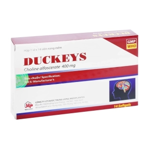 Duckeys 400mg Mediplantex 1 vỉ x 14 viên (Choline alfoscerat)