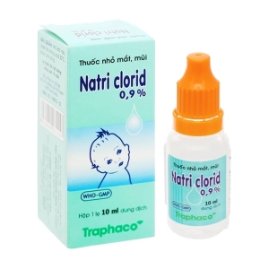 Natri Clorid 0.9% Traphaco 10ml - Thuốc nhỏ mắt, nhỏ mũi