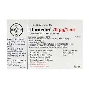 Ilomedin 20mcg/ml Bayer 5 lọ x 1ml