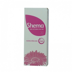Dung dịch vệ sinh phụ nữ Shema Hồng, Chai 100ml