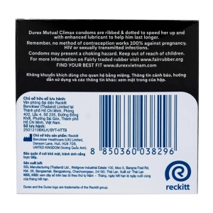 Durex Mutual Climax 3 cái - Bao cao su