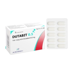 Dutabit 0.5 Aurobindo 3 vỉ x 10 viên (Dutasteride)