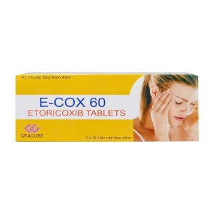 E-Cox 60 Gracure 3 vỉ x 10 viên (Etoricoxib)