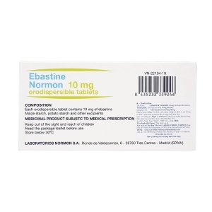 Ebastine Normon 10mg Orodispersible Tablets Laboratorios Normon 2 vỉ x 10 viên (Ebastine)