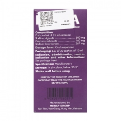 Ebysta Merap Group 20 gói x 10ml Ebysta Merap Group 20 gói x 10ml