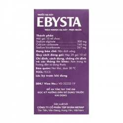 Ebysta Merap Group 20 gói x 10ml Ebysta Merap Group 20 gói x 10ml