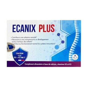 Ecanix Plus Lustrel Laboratories 2 vỉ x 15 viên - Bổ sung canxi, loãng xương