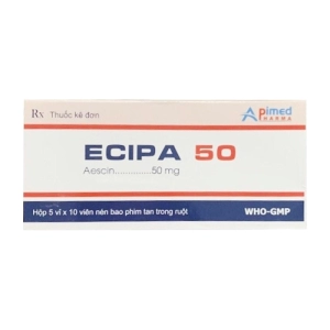 Ecipa 50 Apimed 5 vỉ x 10 viên (Aescin)