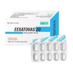 Eexatovas 20 BV Pharma 3 vỉ x 10 viên Eexatovas 20 BV Pharma 3 vỉ x 10 viên