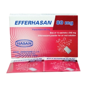 Efferhasan 80mg Hasan 12 gói x 545mg (Paracetamol)