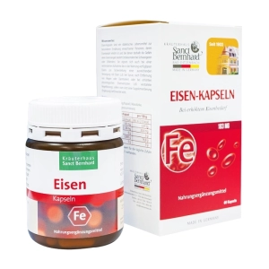 Eisen-Kapseln Sanct Bernhard 60 viên - Hỗ trợ bổ sung sắt Eisen-Kapseln Sanct Bernhard 60 viên - Hỗ trợ bổ sung sắt