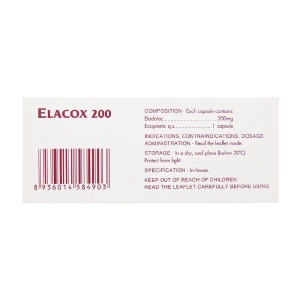 Elacox 200mg Pymepharco 10 vỉ x 10 viên