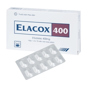 Elacox 400 Pymepharco 1 vỉ x 10 viên