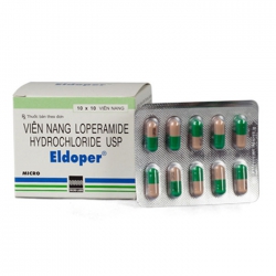 Thuốc tiêu chảy Eldoper 2mg, Hộp 100 viên Thuốc tiêu chảy Eldoper 2mg, Hộp 100 viên