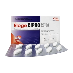 Eloge Cipro 500 Eloge France 10 vỉ x 10 viên (Ciprofloxacin)