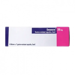 Emaneva 20mg KRKA, 4 vỉ x 7 viên - Trị trào ngược Emaneva 20mg KRKA, 4 vỉ x 7 viên - Trị trào ngược