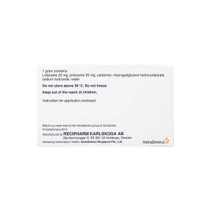 Emla Cream 5% AstraZeneca Hộp 5 tuýp x 5g - Kem bôi gây tê bề mặt da Emla Cream 5% AstraZeneca Hộp 5 tuýp x 5g - Kem bôi gây tê bề mặt da