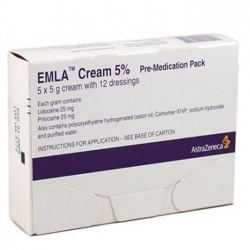 Emla Cream 5% AstraZeneca Hộp 5 tuýp x 5g - Kem bôi gây tê bề mặt da